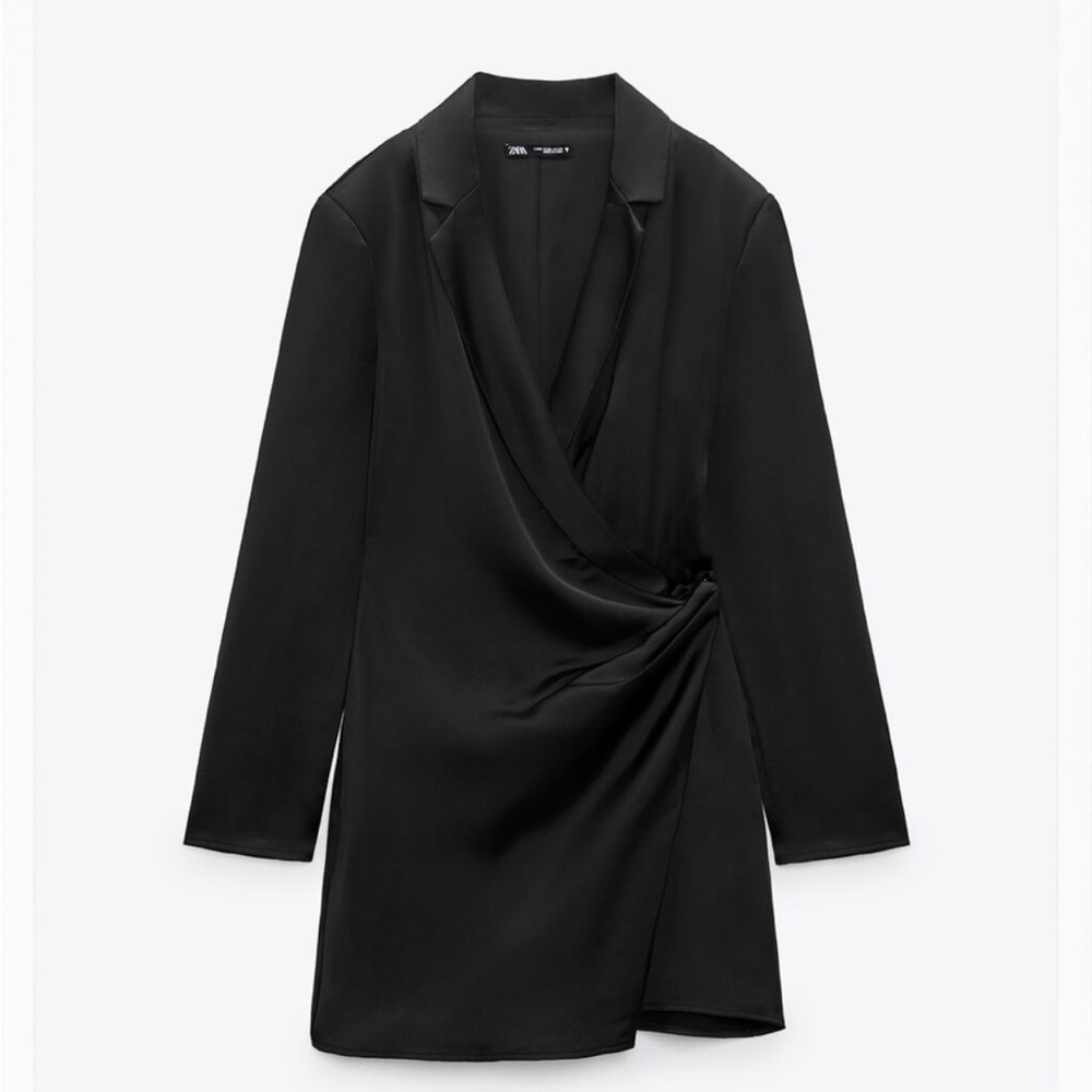 Zara Black Wrap Dress size XS